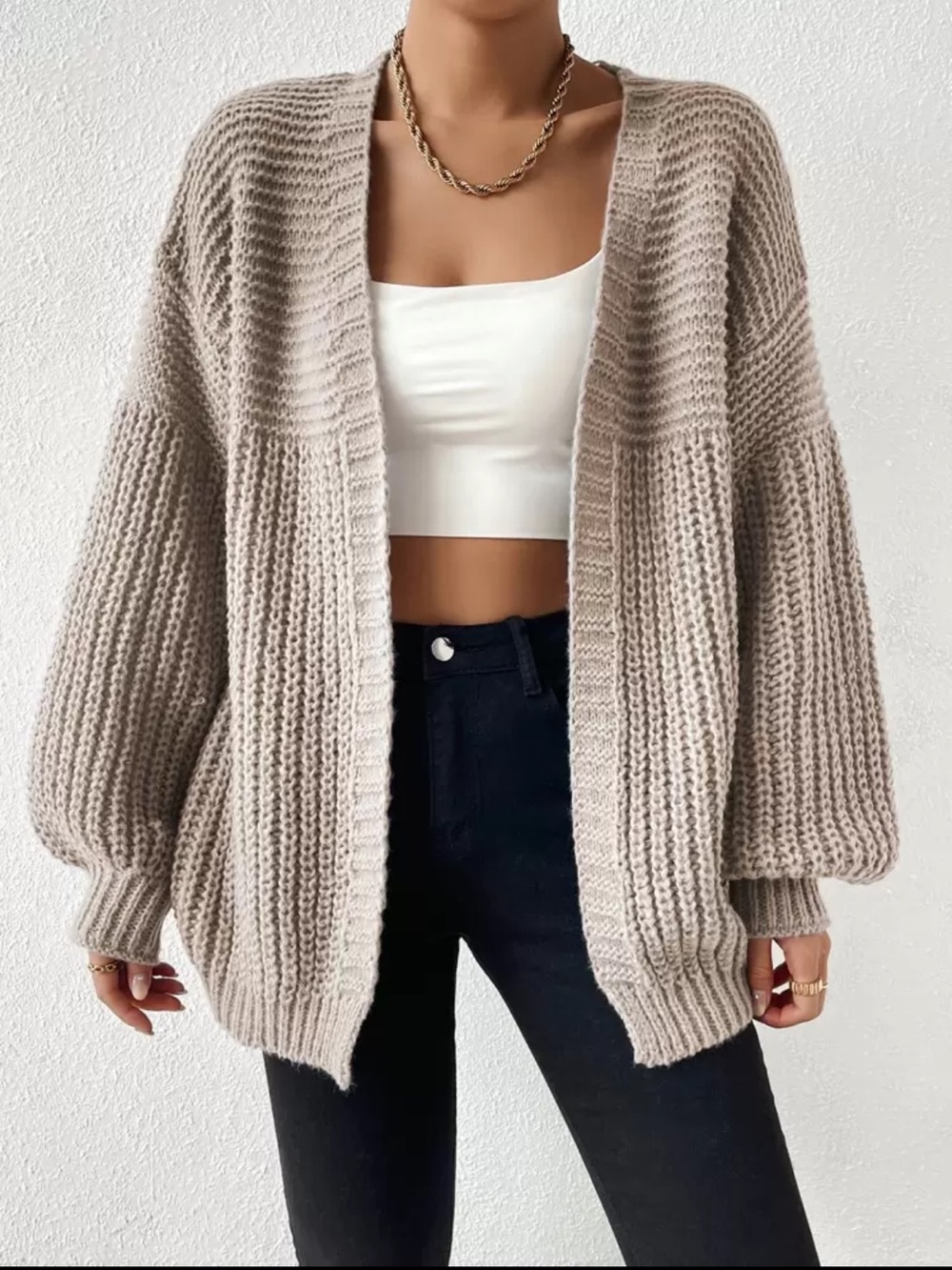 Women’s beige cardigan
